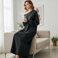 Asymmetrisk off-shoulder sweatshirt maxi-kjole