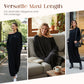Asymmetrisk off-shoulder sweatshirt maxi-kjole