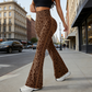 🧡🐆Yogabukser med leopardmønster for kvinner