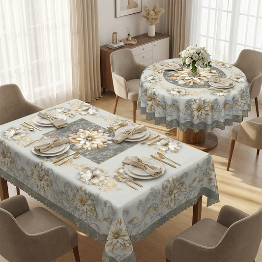 ⏳Begrenset tid 50 % rabatt⏰Elegant vanntett blomstret duk med rift💮