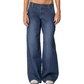 Lavt sittende Y2K-stripete jeans for kvinner