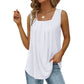 🏖️SOMMER-SPESIALTILBUD 60 % RABATT!!👕Ermeløs T-skjorte med firkantet hals til damer✨Myk og elastisk basis-camisole som passer til alt – perfekt til hverdagsbruk, pendling og ferie🇬🇧