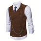 Uformelle retro-vest med slim fit for menn, som kan brukes sammen med dress eller smoking.