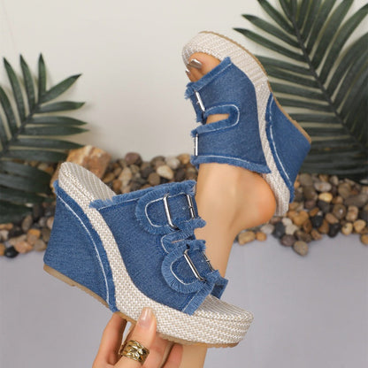 💐50 % RABATT! Sommersandaler med plate – pustende og lette 🏖️🩴【Vanvittig pris】