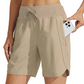 🌞Sommerutsalg – 50 % rabatt🩳Høytaljede, hurtigtørkende treningsshorts for damer