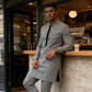 👔 60 % RABATT! 🔥 Herre-sett med moderne tunika med mandarinkrage og bukser – elegant design, behagelig passform og perfekt til festlige anledninger 🎩