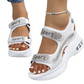🔥Siste tilbud – 50 % rabatt – Trendy ortopediske sandaler for kvinner med kilehæl og strass