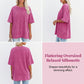 Oversized T-skjorte i vasket vintage-stil for damer