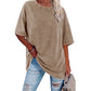 Oversized T-skjorte i vasket vintage-stil for damer