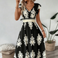 🥳SOMMER-SPESIALTILBUD🥳💞Over 50 000 solgt!💥50 % rabatt! 🔥Løs og luftig maxikjole med V-hals og barokkmønster for damer☀️Leveres innen 5 virkedager�