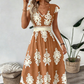 🥳SOMMER-SPESIALTILBUD🥳💞Over 50 000 solgt!💥50 % rabatt! 🔥Løs og luftig maxikjole med V-hals og barokkmønster for damer☀️Leveres innen 5 virkedager�