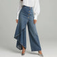 ⏳50 % rabatt i en begrenset periode⏰Asymmetrisk denimskjørt med kryss👖👗