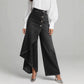 ⏳50 % rabatt i en begrenset periode⏰Asymmetrisk denimskjørt med kryss👖👗