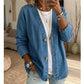 🧥Nyhet – 40 % rabatt!🍊Klassisk denimjakke med knapper foran til damer