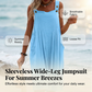 🌸BEGRENSET TID: 50 % RABATT! ✨Ermeløs jumpsuit med vide ben for sommerbrisen