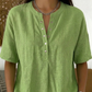 Enfarget fritidsbluse for damer