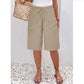 （S-4XL）Casual capri-shorts med snøring for damer