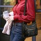 📢📢48 % RABATT!! ⏰Myk crossbody-veske i PU-skinn med flere lommer til dame