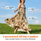 💥 Tidsbegrenset tilbud! Blomstret maxikjole 🌸 Sommer & komfort | 📏 S-5XL