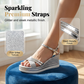 👡🌬️ Sandaler med åpen tå og ankelrem for damer – gjør deg høyere og er behagelige – Betal ved levering ✨✅