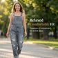 🎁 Casual jumpsuit i slitt denim for damer, avslappet heldrakt med trendy slitte detaljer for hverdagsstil