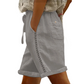 Casual shorts med snøring og blonder for kvinner