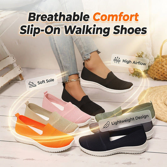 Pustende slip-on-tursko i mesh for damer