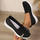 Pustende slip-on-tursko i mesh for damer
