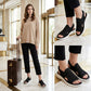 👡🌬️ Dame Pustende Plattformsandaler i Strikk – Lett Hæl – Betaling ved Levering ✨✅