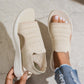 👡🌬️ Dame Pustende Plattformsandaler i Strikk – Lett Hæl – Betaling ved Levering ✨✅