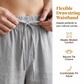 🔥 50 % RABATT 👖 Damebukser med snøring i livet og knapper ved anklene ✨ Lette, stilrene og perfekte til en avslappet hverdag 🌿