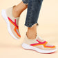 Pustevennlige strikkede slip-on-joggesko for kvinner
