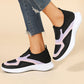 Pustevennlige strikkede slip-on-joggesko for kvinner