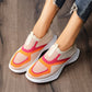 Pustevennlige strikkede slip-on-joggesko for kvinner