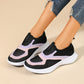 Pustevennlige strikkede slip-on-joggesko for kvinner