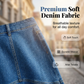 👗👖 Elegant denimskjørt med høy midje og fiskehale-kant
