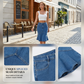 👗👖 Elegant denimskjørt med høy midje og fiskehale-kant