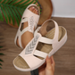 🔥 50 % RABATT 👡✨ Sandaler med kilehæl og strass 🌟 Komfortable, elegante og perfekte til alle sommerens anledninger ☀️