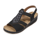🔥 50 % RABATT 👡✨ Sandaler med kilehæl og strass 🌟 Komfortable, elegante og perfekte til alle sommerens anledninger ☀️