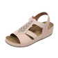 🔥 50 % RABATT 👡✨ Sandaler med kilehæl og strass 🌟 Komfortable, elegante og perfekte til alle sommerens anledninger ☀️