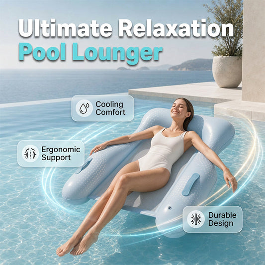 🏊✨ Hudvennlig PVC bassengsolseng flytemadrass ☀️
