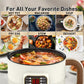 🍲 50 % RABATT I BEGRENSET TID! ✨ Multifunksjonell smart elektrisk gryte – 6 forhåndsinnstilte programmer, forsinkelsestimer, dampkoker 🍜