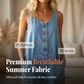 Ermeløs jumpsuit med vide ben for damer