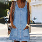 Casual-kjole i denim for damer