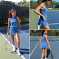 👚 50 % RABATT NÅ! 👗 Sett med ermeløs topp og skjørt til damer – Innebygde shorts, pustende og luftig – Perfekt til tennis, golf eller avslappede sommerdager – Sporty og elegant todelt sett 🎾