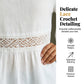 Peplum-bluse med volanger på ermene for damer