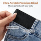 Capri-bukser i denim med høy midje for kvinner, elastisk midje, korte jeans