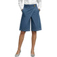 Asymmetriske shorts med vide ben for kvinner