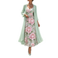 🌸👗Elegant todelt blomstermønstret kjolesett for kvinner – det perfekte antrekket til sommerferien✨