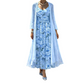 🌸👗Elegant todelt blomstermønstret kjolesett for kvinner – det perfekte antrekket til sommerferien✨